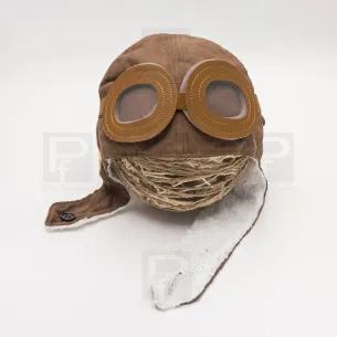 Gorrito aviador marrón