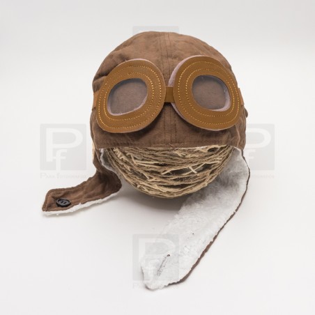 Gorrito aviador marrón