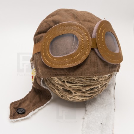 Gorrito aviador marrón