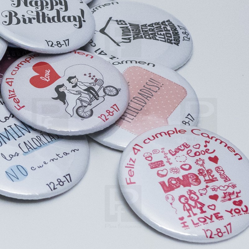 Chapas personalizadas 58mm