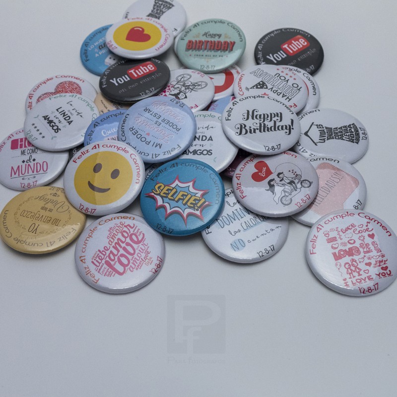 Chapas personalizadas 58mm