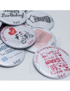 Pack 25 Chapas 58mm personalizadas 2