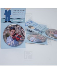 Chapas recordatorio de comunión para tus amigos, sorprenderás es nuevo