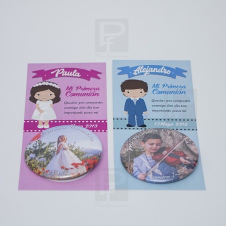 chapas comunión para niños