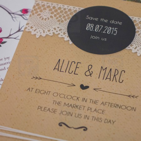 Tarjetas invitaciones boda