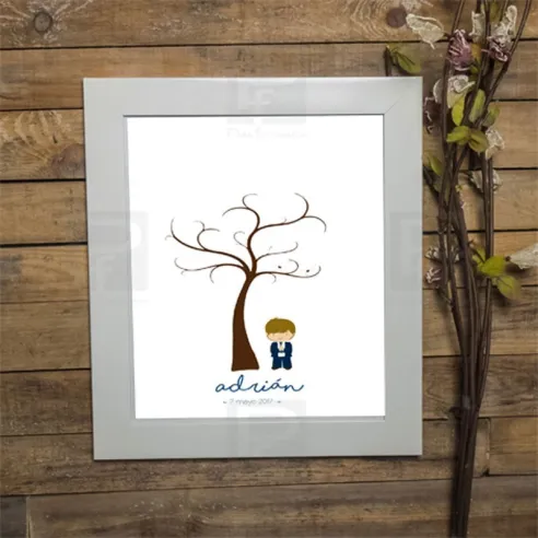 Árbol de huellas o póster de huellas para recordar tu evento