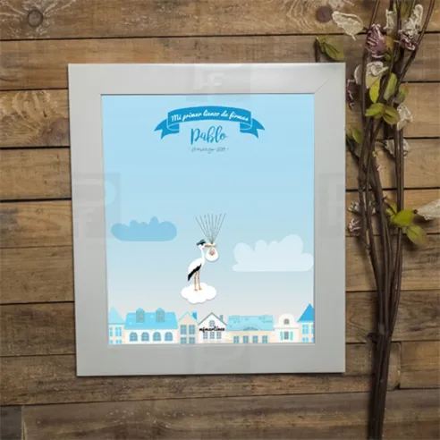 Árbol de huellas o póster de huellas para recordar tu evento