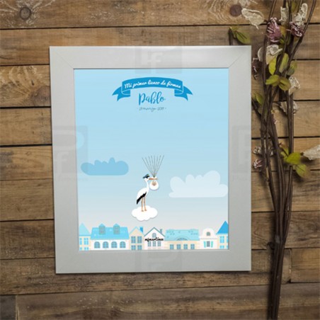 Árbol de huellas sin marco