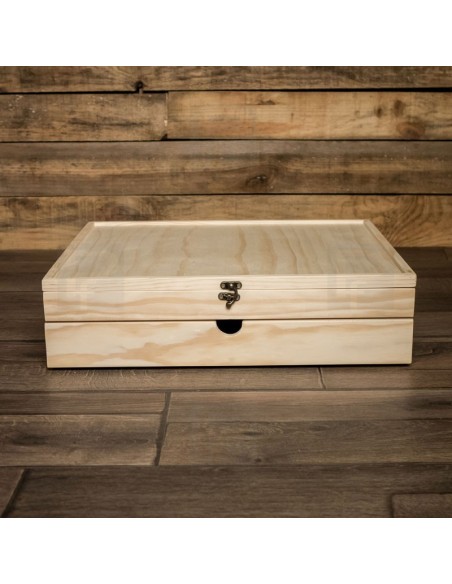 Caja madera Luxe 30x30 2 pisos