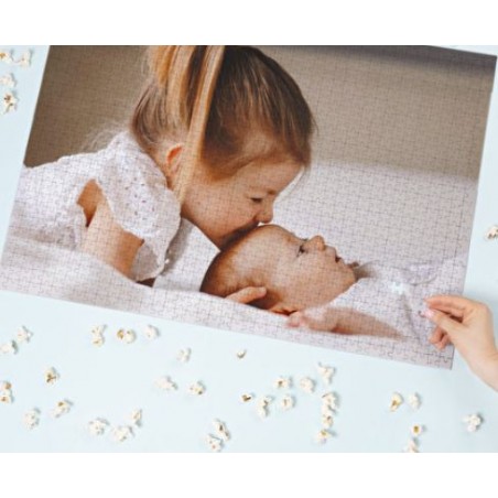 Puzzle cartón foto en caja