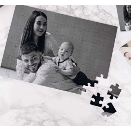 Puzzle cartón foto en caja