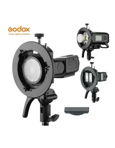 Rótula multifunción godox S2 para flashes con montura bowens universal