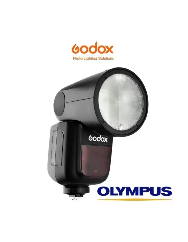 Flash Godox V1+Accesorios para control de luz, difusores, cabezal, etc.