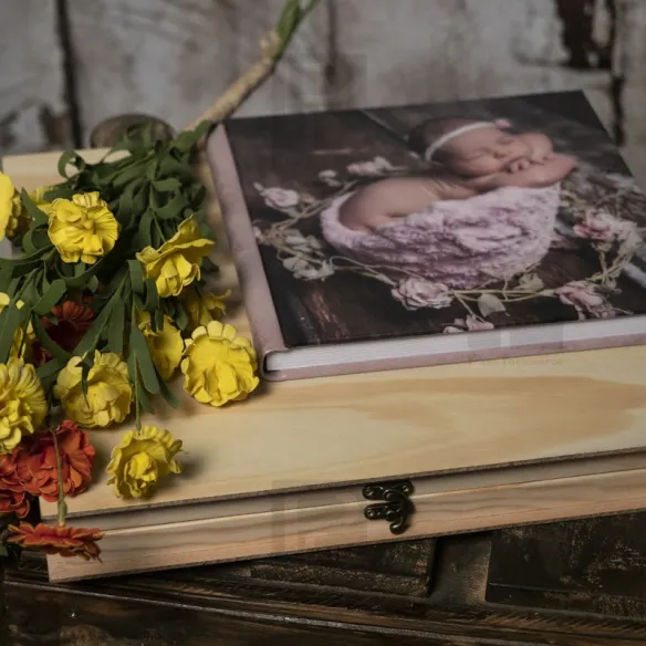 caja de madera para álbum mod. Simón