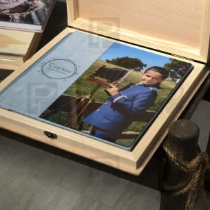 caja de madera para álbum mod. Simón