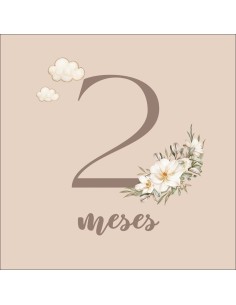 Meses madera bebé o cumple mes bebé, regalo original para futura mamá. 2