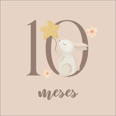 Meses madera bebé o cumple mes bebé, regalo original para futura mamá.