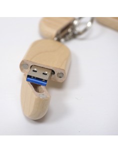 Pendrive llavero de madera para guardar tus archivos más importantes. 2