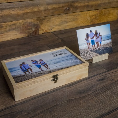 cajas de madera para fotos