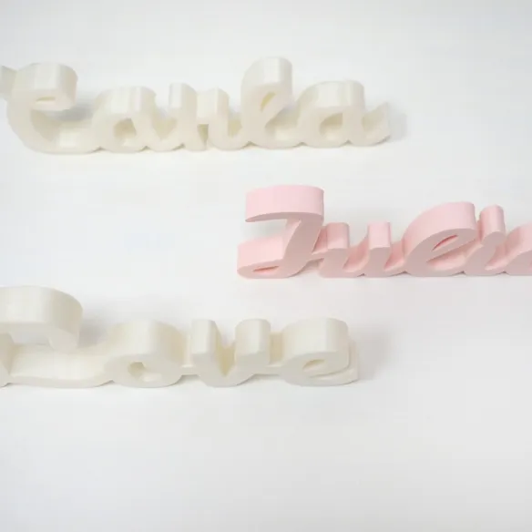 Tu nombre en 3D, el regalo más original con el que sorprenderás