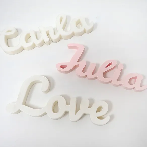 Tu nombre en 3D, el regalo más original con el que sorprenderás