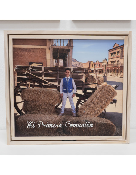 Caja madera álbum giratoria Caja madera álbum giratoria