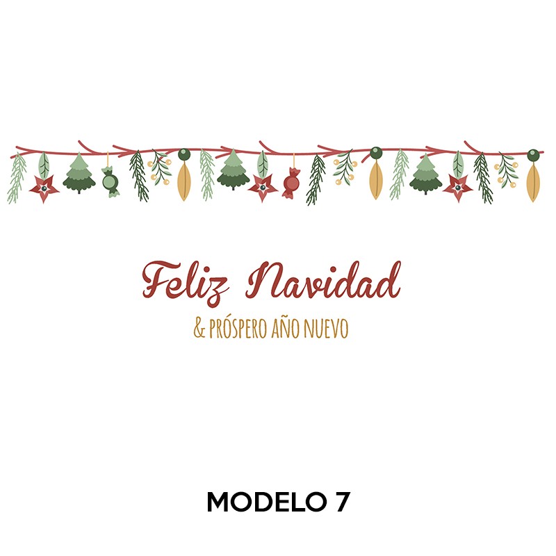 sobres personalizadas navidad