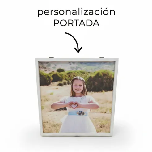 caja madera álbum