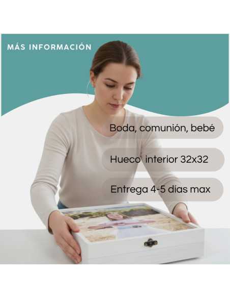 caja madera álbum caja madera álbum