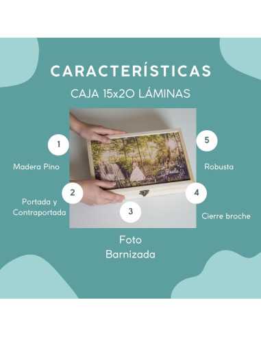 caja madera láminas