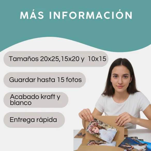carpetas personalizadas para fotos kraft