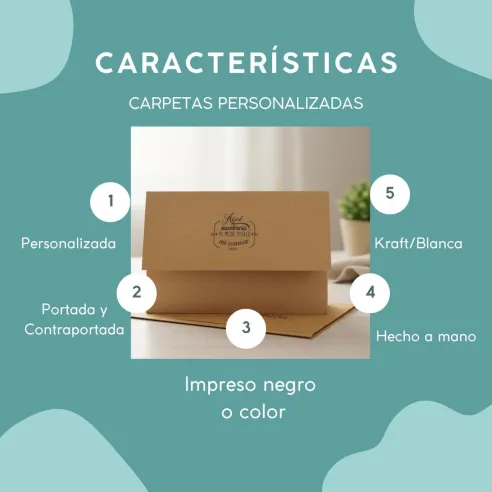 sobres personalizadas para fotos kraft