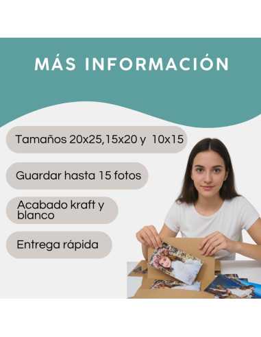 sobres personalizadas para fotos kraft