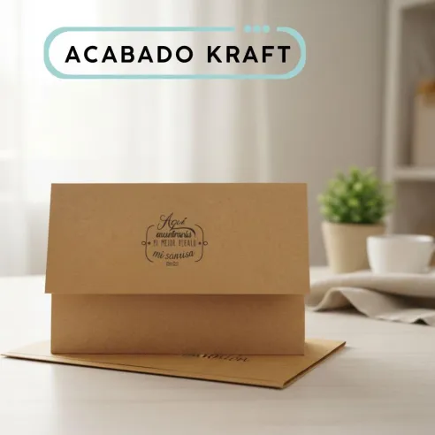 sobres personalizadas para fotos kraft