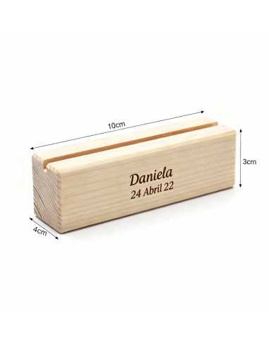 soporte de madera para fotos