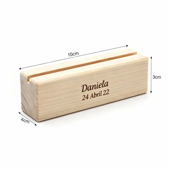 soporte de madera para fotos