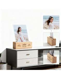 taco de madera para fotos