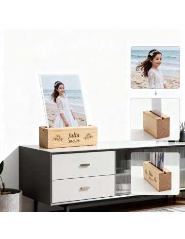 tacos de madera para fotos