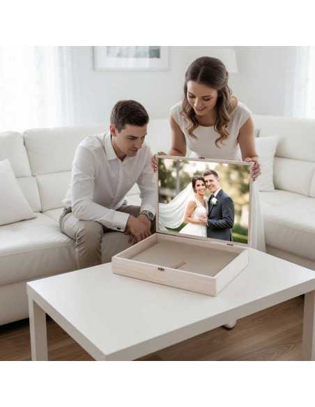 caja madera 30x40 blanca