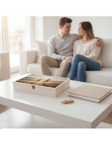 caja madera 30x40 blanca