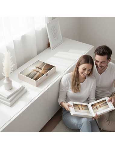 caja madera 30x40 blanca