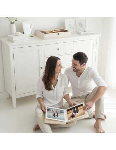 caja madera 30x40 blanca