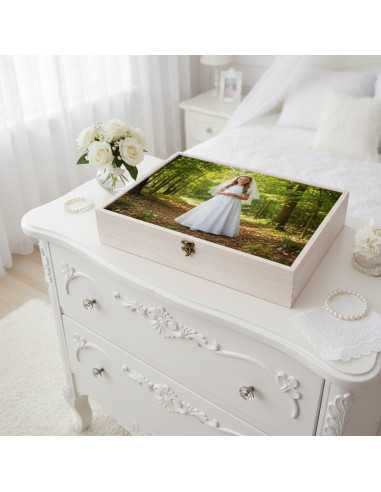 caja madera 30x40 blanca