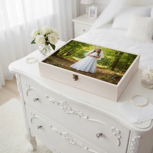 caja madera 30x40 blanca