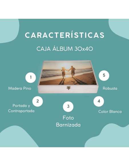 caja madera 30x40 blanca caja madera 30x40 blanca