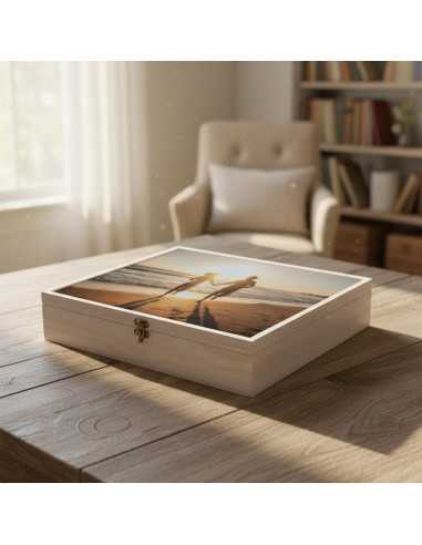 caja madera 30x40 blanca