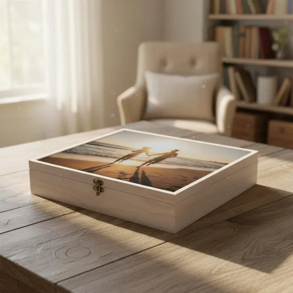 caja madera 30x40 blanca