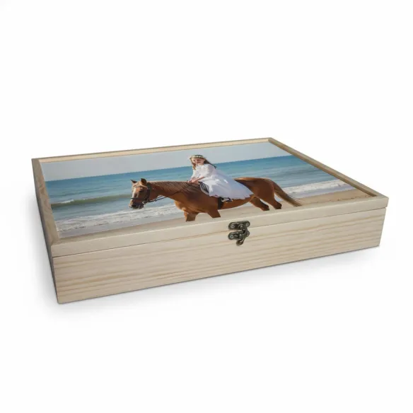 caja madera álbum