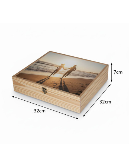 caja madera álbum