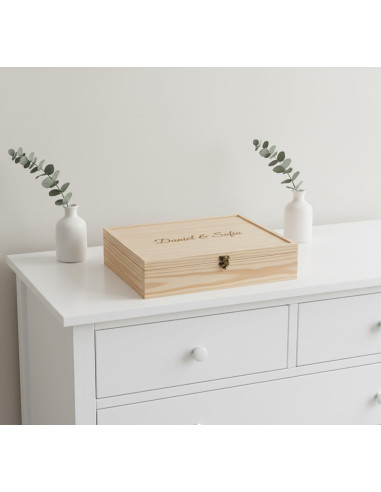 caja madera láminas